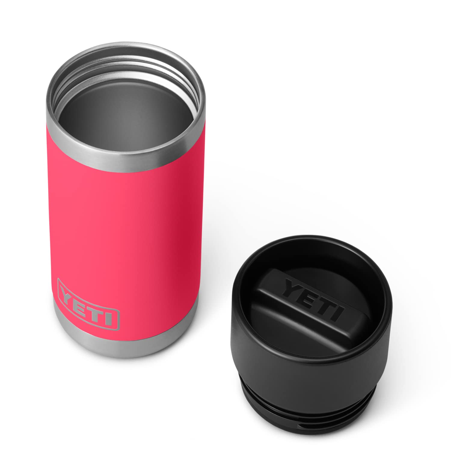 YETI Rambler 12 oz Bottle, Stainless Steel, Vacuum Insulated, with Hot Shot Cap