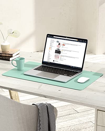 Non-Slip Desk Pad,Mouse Pad,Waterproof PVC Leather Desk Table Protector,Ultra Thin Large Desk Blotter, Easy Clean Laptop Desk Writing Mat for Office Work/Home/Decor(Pink, 23.6&quot; x 13.7&quot;)