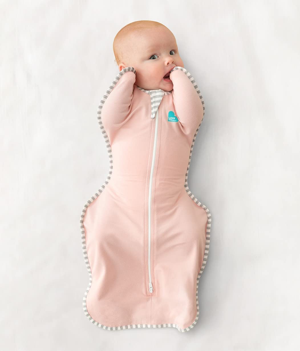 Love to Dream Swaddle UP, Baby Sleep Sack, Self-Soothing Swaddles for Newborns, Improves Sleep, Snug Fit Helps Calm Startle Reflex, New Born Essentials for Baby, 5-8.5 lbs, Sand Dollar
