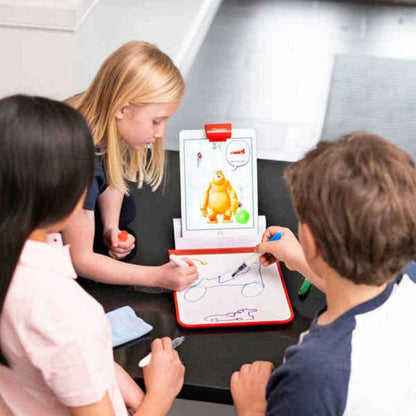 Osmo - Creative Starter Kit for iPad - 3 Educational Learning Games - Ages 5-10 - Drawing, Word Problems &amp; Early Physics - STEM Toy Gifts for Kids, Boy &amp; Girl - Ages 5 6 7 8 9 10 (Osmo Base Included)