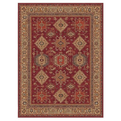 RUGGABLE – Cambria Ruby – Machine Washable Runner Rug – Pet &amp; Child Friendly – Stain &amp; Water Resistant – Non-Slip – 2.5&