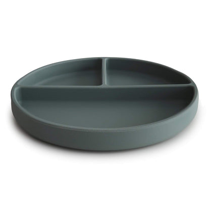 mushie Silicone Suction Plate | BPA-Free Non-Slip Design (Ivory)