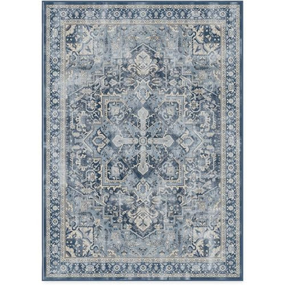 RUGGABLE Kamran Washable Rug - Perfect Vintage Area Rug for Living Room Bedroom Kitchen - Pet &amp; Child Friendly - Stain &amp; Water Resistant - Hazel 5&