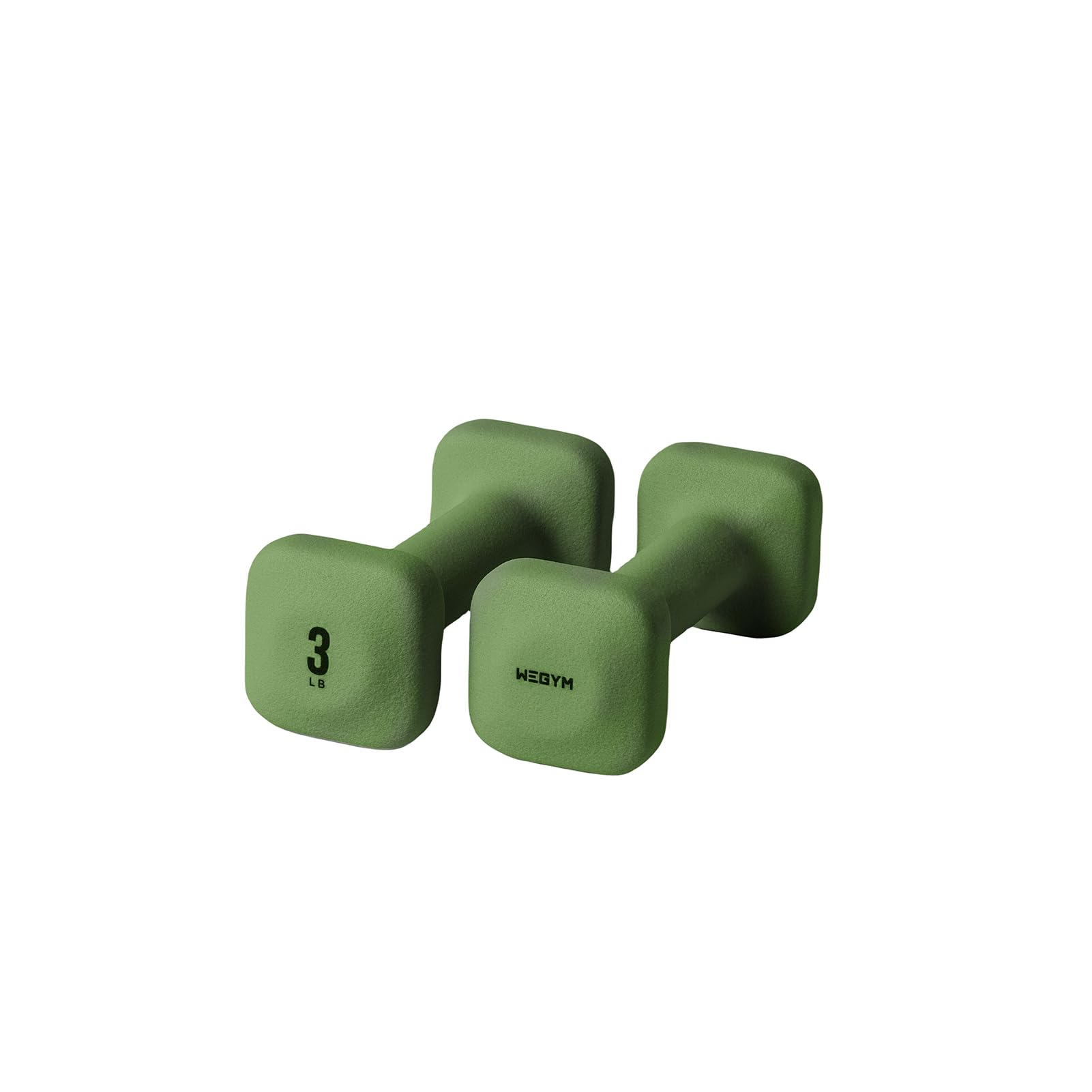 WeGym SafeGrip Dumbbells, Anti-Slip, Anti-Roll, Thick Handles, Free Weights, Square Dumbbells for Secure Workouts at Home, Weightlifting, and Personal Training