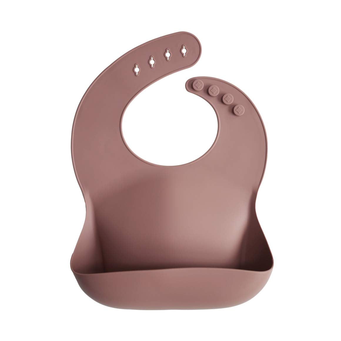 mushie Silicone Baby Bib | Adjustable Fit Waterproof Bibs (Whales)