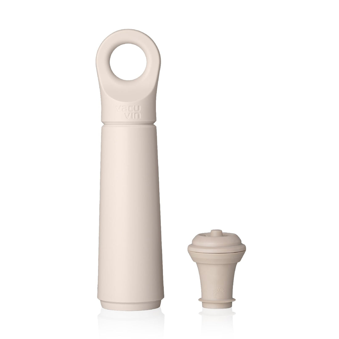 Vacu Vin Wine Saver Loop - Designed and Made in the Netherlands - Vacuum Wine Stopper Keeps Your Wine Fresh for up to 10 Days - Reusable, Made with 98% Recycled Material - 1 Pump, 1 Stopper, Sand