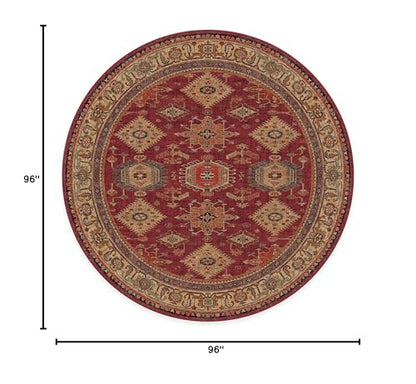 RUGGABLE – Cambria Ruby – Machine Washable Runner Rug – Pet &amp; Child Friendly – Stain &amp; Water Resistant – Non-Slip – 2.5&
