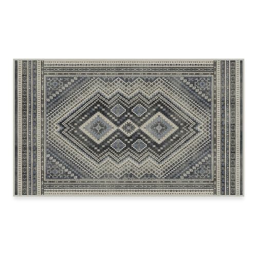 RUGGABLE Kaden Washable Rug - Perfect Vintage Area Rug for Living Room Bedroom Kitchen - Pet &amp; Child Friendly - Stain &amp; Water Resistant - Amber Red 3&