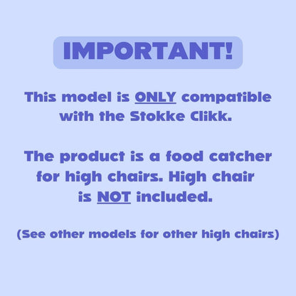 CATCHY - Food Catcher - Compatible with Stokke Clikk High Chair - Highchair Sold SEPARATELY - Baby &amp; Toddler Food &amp; Mess Catcher - Under High Chair Accessory - Baby Feeding Essentials