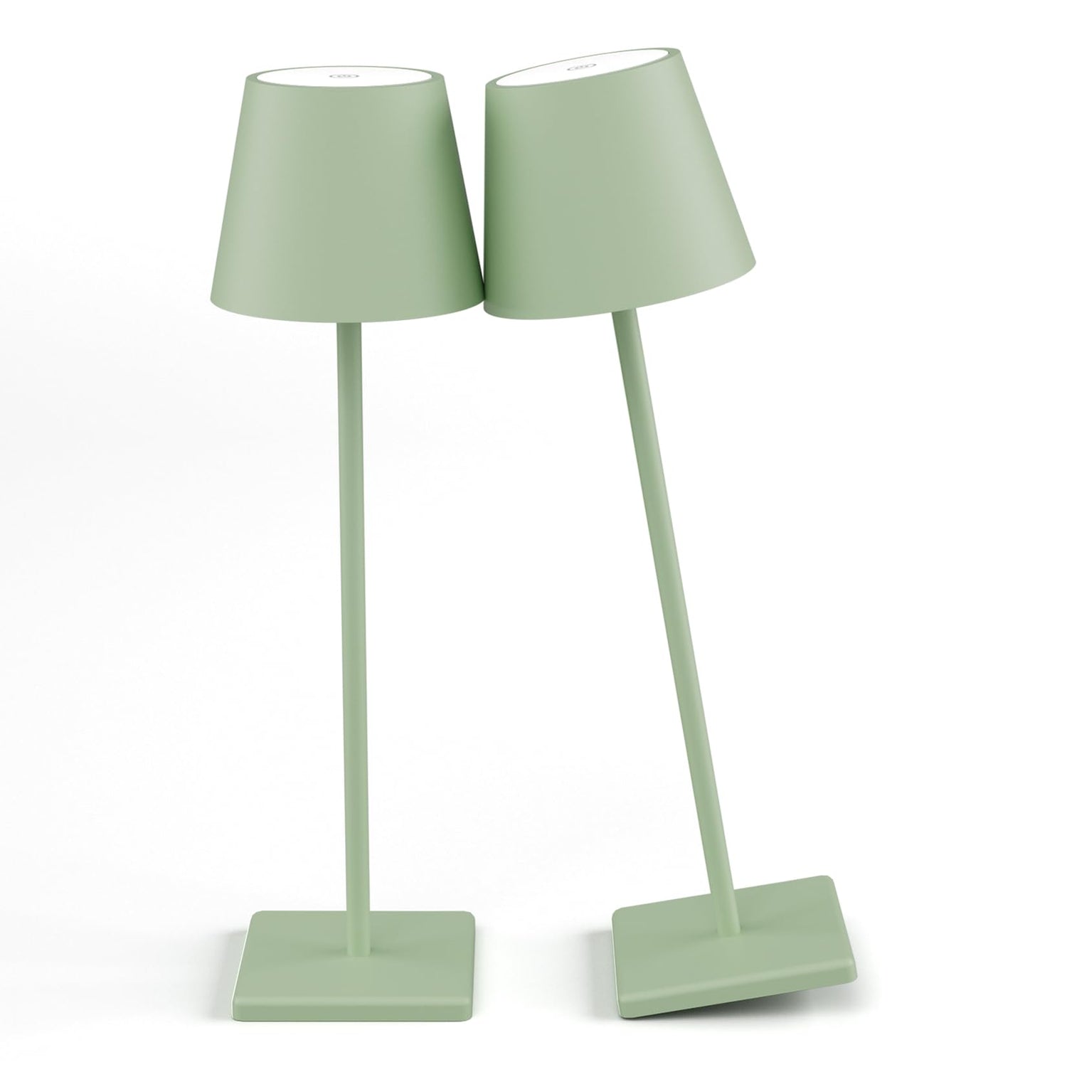 2-Pack LED Cordless Table Lamp, Rechargeable Battery Desk lamp 3W 5500mAh Battery Operated Stepless Dimming Modern Portable Table Light for Restaurant/Bedroom/Outdoor IP54 Waterproof (Off White)