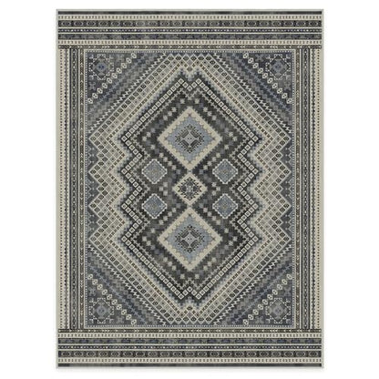 RUGGABLE Kaden Washable Rug - Perfect Vintage Area Rug for Living Room Bedroom Kitchen - Pet &amp; Child Friendly - Stain &amp; Water Resistant - Amber Red 3&