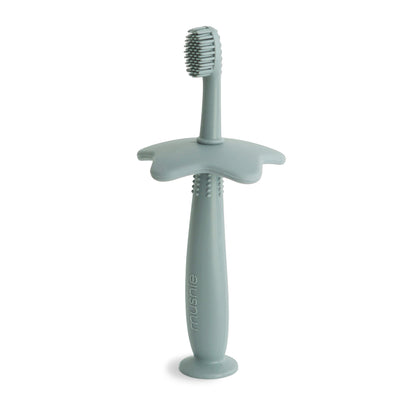 mushie Flower Toddler Training Toothbrush (Soft Lilac)