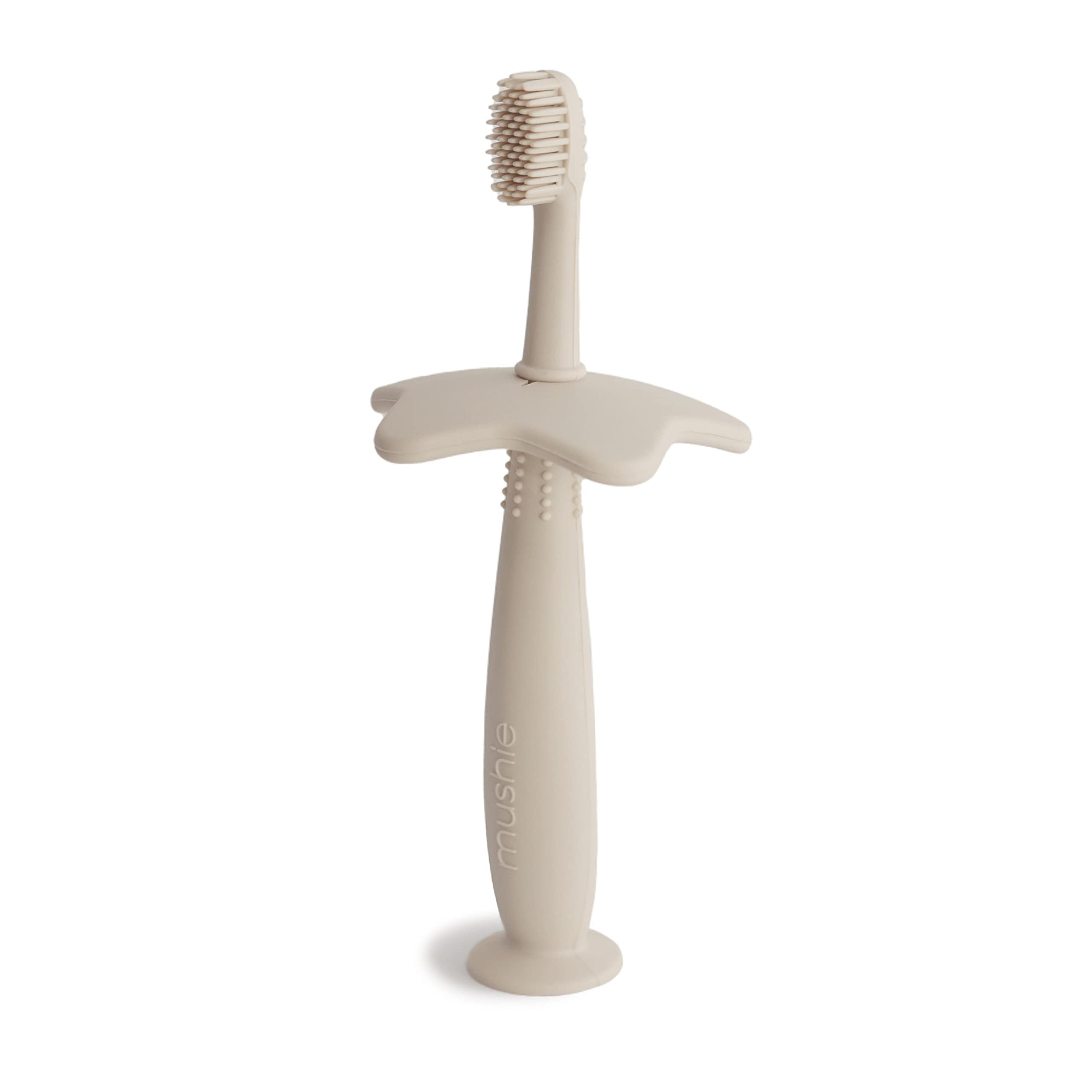 mushie Flower Toddler Training Toothbrush (Soft Lilac)