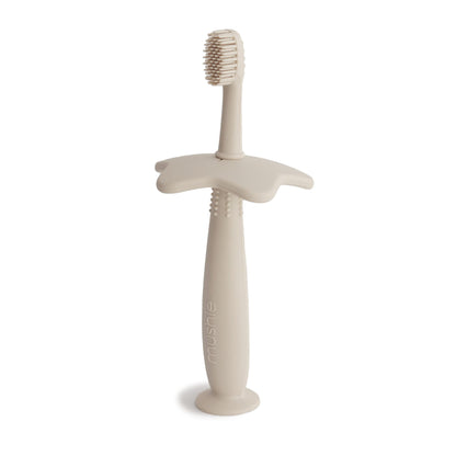 mushie Flower Toddler Training Toothbrush (Soft Lilac)