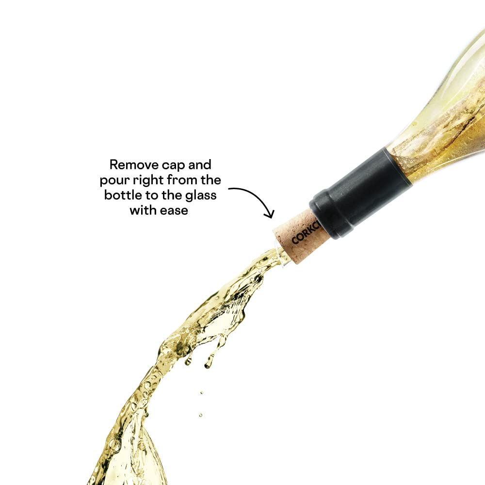 Corkcicle Air Wine Bottle Chiller, 0.94” x 0.94” x 12” – Keep Chilled Whites Cold &amp; Bring Room Temp Reds to Cellar Temp in 15 Minutes with the Wine Chiller – Convenient Pour-Through with Aerator