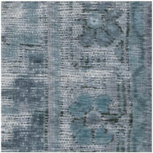 RUGGABLE Zinnia Runner Rug - Perfect Boho Washable Rug for Entryway Hallway Kitchen - Pet &amp; Child Friendly - Stain &amp; Water Resistant - Grey 2.5&