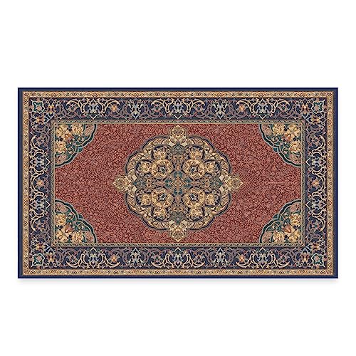 RUGGABLE Disney Traditional Mickey Mouse Washable Rug - Perfect Area Rug for Nursery Playroom Kids Room - Pet &amp; Child Friendly - Stain &amp; Water Resistant - Damask Grey 3&