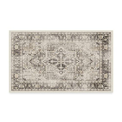 RUGGABLE Kamran Washable Rug - Perfect Vintage Area Rug for Living Room Bedroom Kitchen - Pet &amp; Child Friendly - Stain &amp; Water Resistant - Hazel 5&