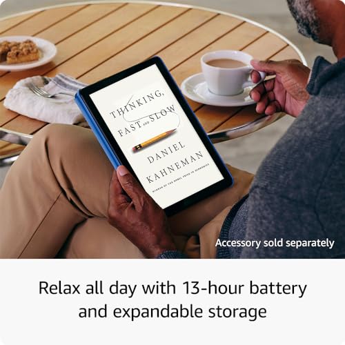 Amazon Fire HD 10 tablet (newest model) built for relaxation, 10.1&quot; vibrant Full HD screen, octa-core processor, 3 GB RAM, 32 GB, Ocean
