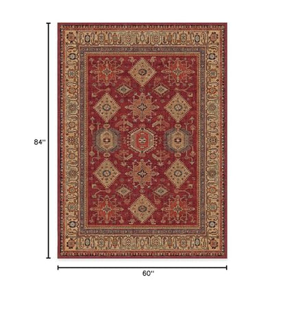 RUGGABLE – Cambria Ruby – Machine Washable Runner Rug – Pet &amp; Child Friendly – Stain &amp; Water Resistant – Non-Slip – 2.5&