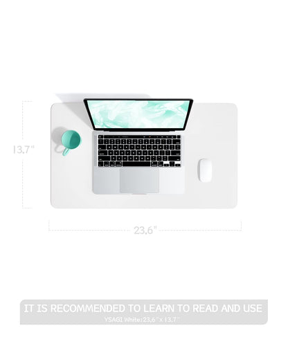 Non-Slip Desk Pad,Mouse Pad,Waterproof PVC Leather Desk Table Protector,Ultra Thin Large Desk Blotter, Easy Clean Laptop Desk Writing Mat for Office Work/Home/Decor(Pink, 23.6&quot; x 13.7&quot;)