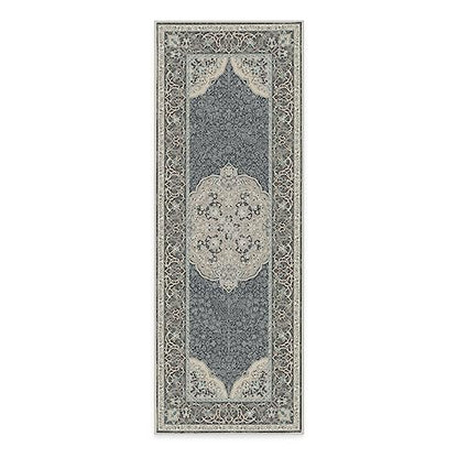 RUGGABLE Disney Traditional Mickey Mouse Washable Rug - Perfect Area Rug for Nursery Playroom Kids Room - Pet &amp; Child Friendly - Stain &amp; Water Resistant - Damask Grey 3&