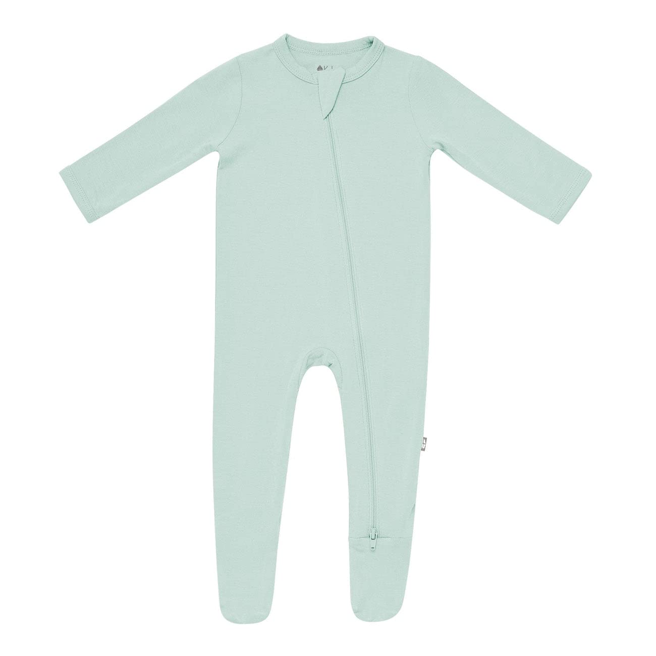 KYTE BABY Unisex Zipper Closure Footies, Rayon Made From Bamboo, 0-24 Months