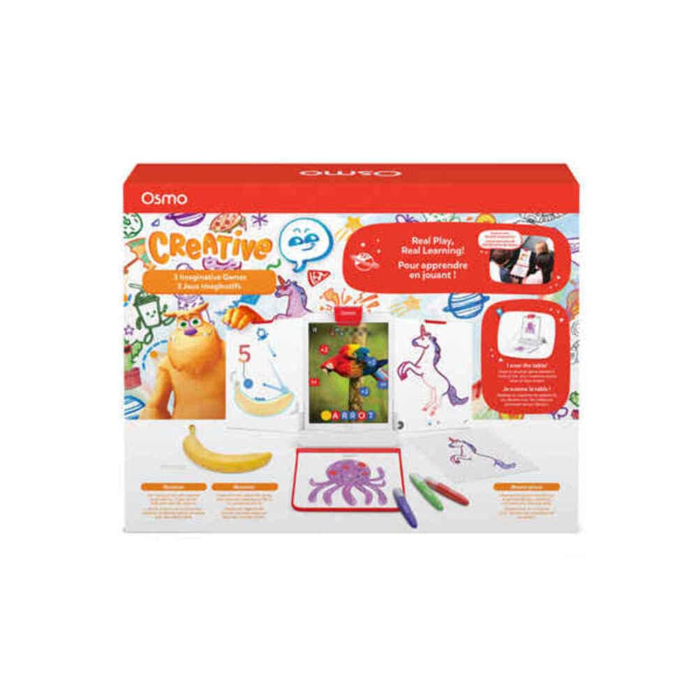 Osmo - Creative Starter Kit for iPad - 3 Educational Learning Games - Ages 5-10 - Drawing, Word Problems &amp; Early Physics - STEM Toy Gifts for Kids, Boy &amp; Girl - Ages 5 6 7 8 9 10 (Osmo Base Included)
