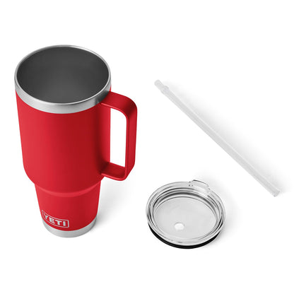 YETI Rambler Tumbler with Handle and Straw Lid, Vacuum Insulated Travel Mug, Stainless Steel