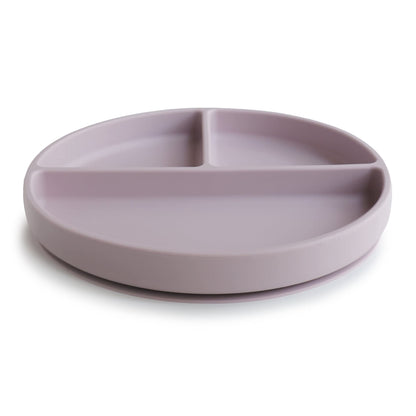 mushie Silicone Suction Plate | BPA-Free Non-Slip Design (Ivory)