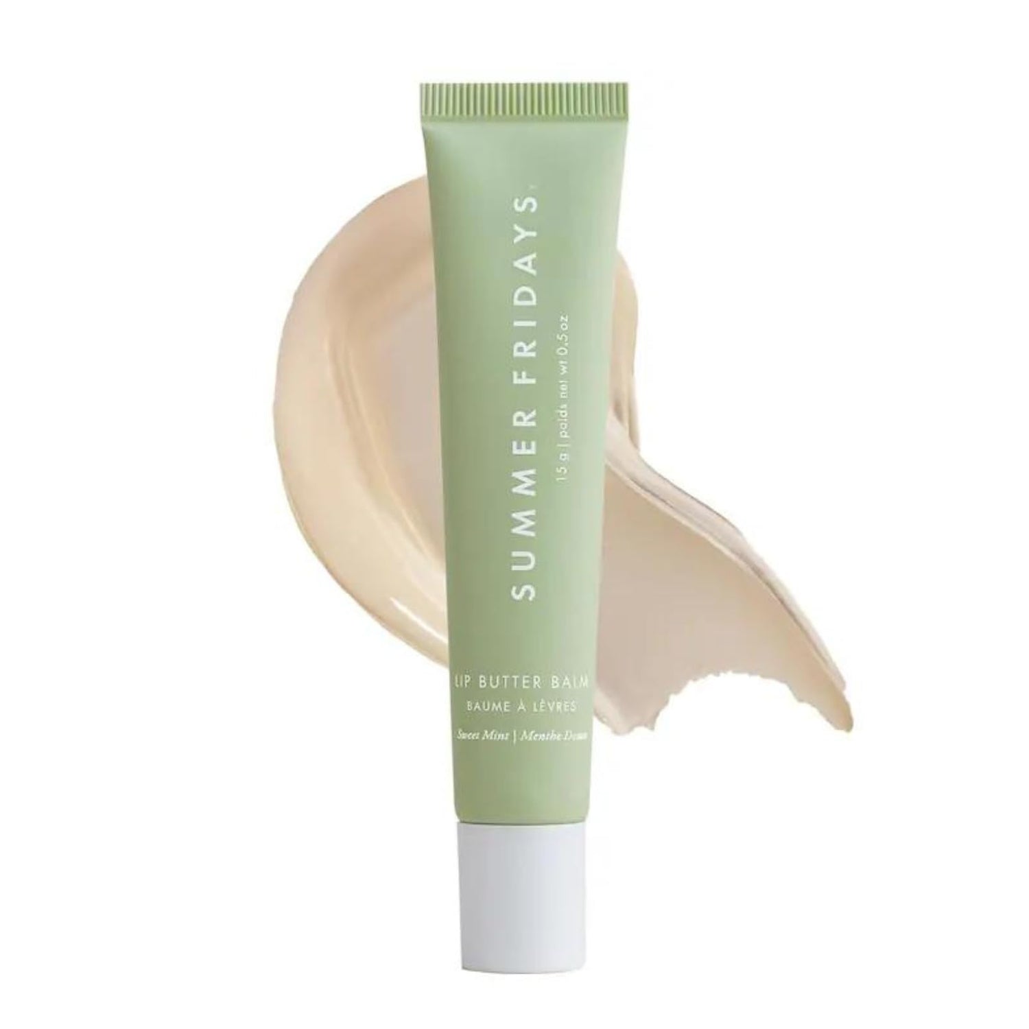Summer Fridays Lip Butter Balm - Conditioning Lip Mask and Lip Balm for Instant Moisture, Shine and Hydration - Sheer-Tinted, Soothing Lip Care - Vanilla Beige (.5 Oz)