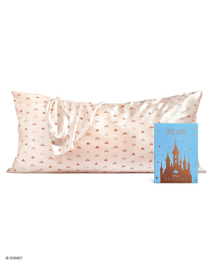 Kitsch Satin Pillowcase with Zipper for Hair &amp; Skin, Softer Than Silk Pillow Cases Queen, Smooth Pillow Covers, Machine Washable, Wrinkle-Free, Cooling Satin Pillow Cases Standard Size 19&quot;x26&quot;, Ivory