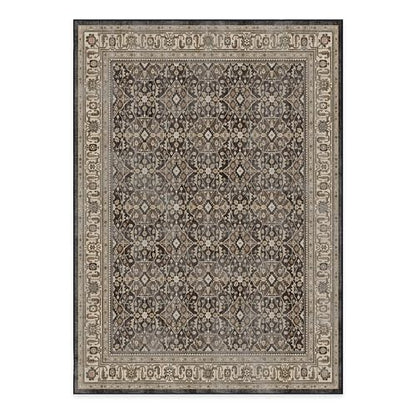 RUGGABLE – Alessia Dark Wood – Machine Washable Area Rug – Pet &amp; Child Friendly – Stain &amp; Water Resistant – Non-Slip – 5&