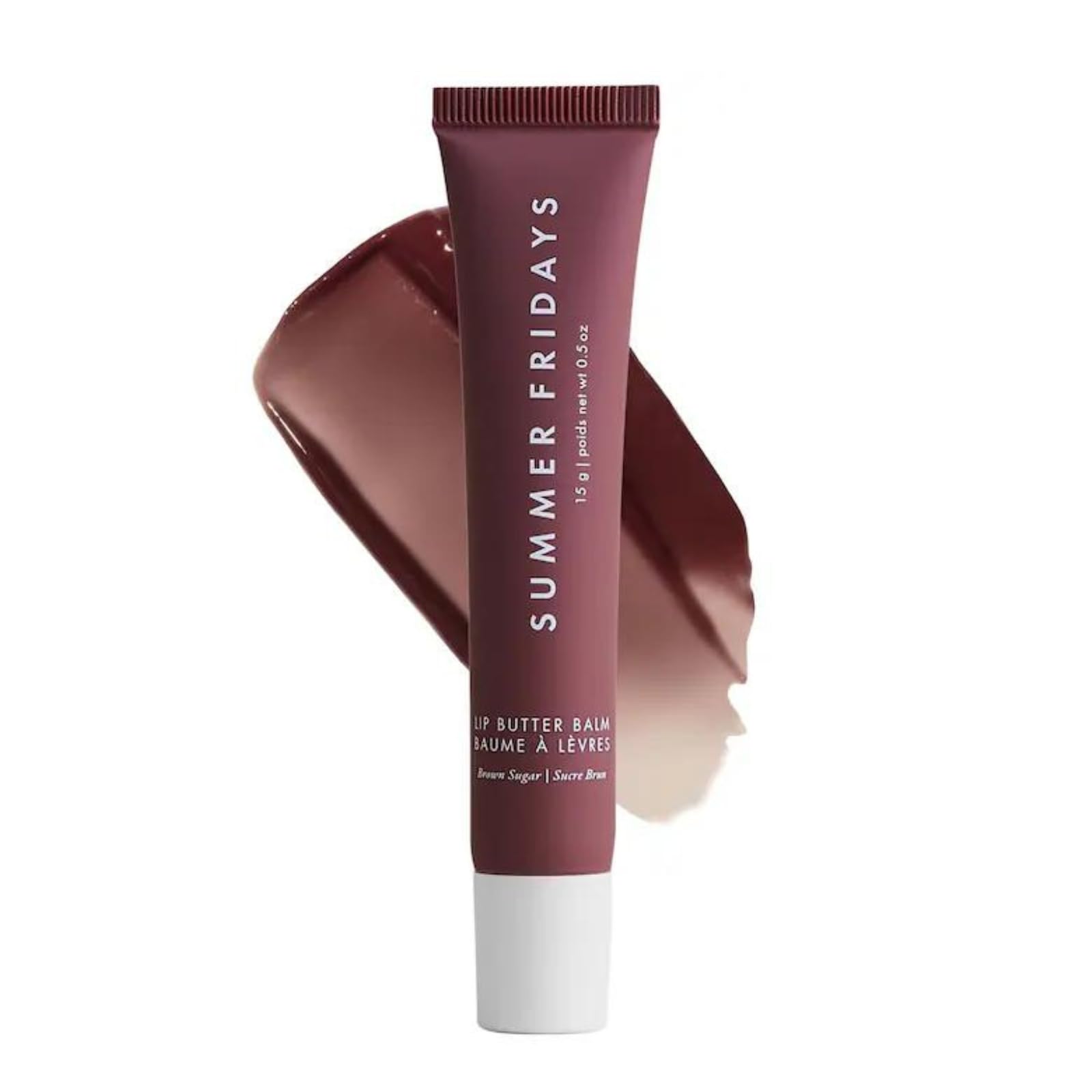 Summer Fridays Lip Butter Balm - Conditioning Lip Mask and Lip Balm for Instant Moisture, Shine and Hydration - Sheer-Tinted, Soothing Lip Care - Vanilla Beige (.5 Oz)