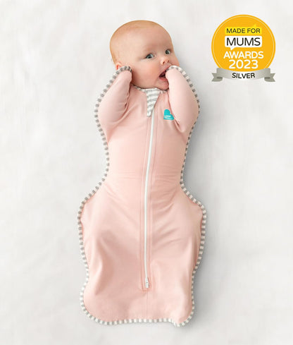 Love to Dream Swaddle UP, Baby Sleep Sack, Self-Soothing Swaddles for Newborns, Improves Sleep, Snug Fit Helps Calm Startle Reflex, New Born Essentials for Baby, 5-8.5 lbs, Sand Dollar