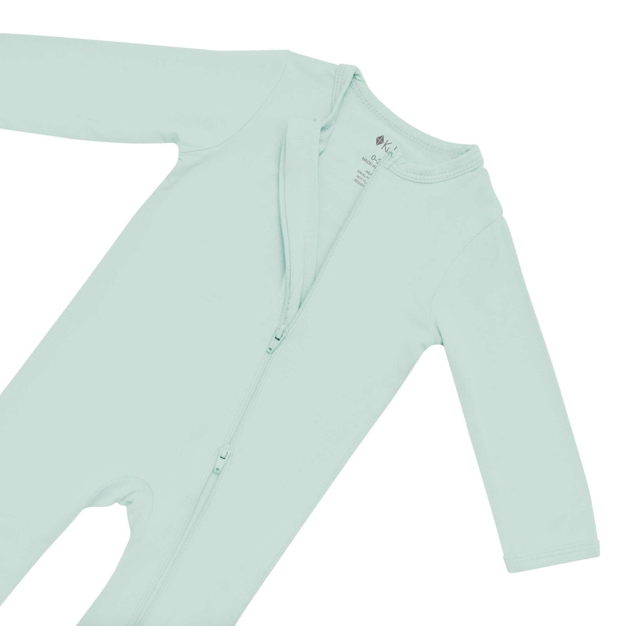 KYTE BABY Zippered Rompers, Unisex, Rayon Made from Bamboo (0-24 Months
