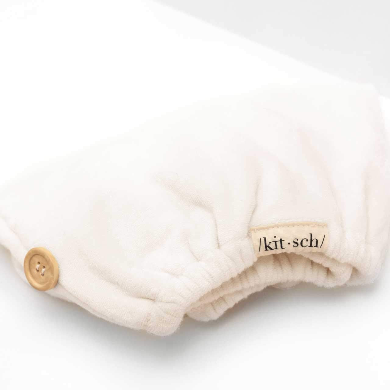 Kitsch Microfiber Hair Towel Wrap - Quick Dry Curly Hair Wraps for Women Wet Hair | Microfiber Towel for Hair | Hair Drying Towel Wrap | Hair Towels for Women | Hair Turban for Wet Hair (Blush)