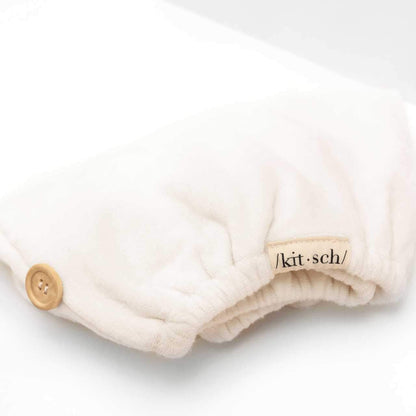 Kitsch Microfiber Hair Towel Wrap - Quick Dry Curly Hair Wraps for Women Wet Hair | Microfiber Towel for Hair | Hair Drying Towel Wrap | Hair Towels for Women | Hair Turban for Wet Hair (Blush)