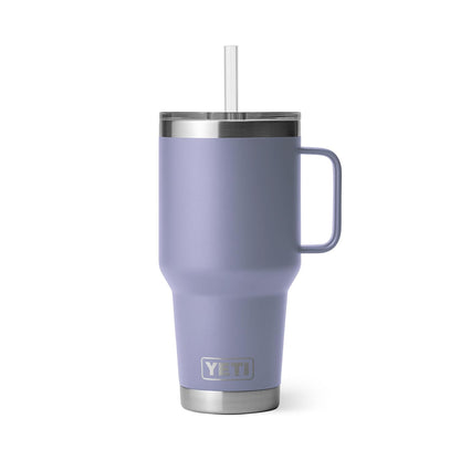 YETI Rambler Tumbler with Handle and Straw Lid, Vacuum Insulated Travel Mug, Stainless Steel