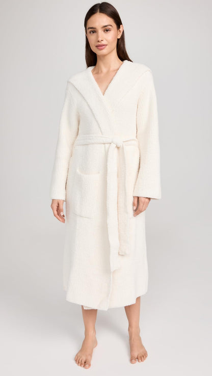 Barefoot Dreams CozyChic Ribbed Hooded Robe