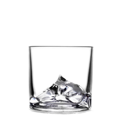 LIITON Heavy Crystal Whiskey Glasses Gift Set, Thick Freezable Bourbon Glass 1lb Each, Premium Whiskey Gifts for Men, Frozen Crystal Chills Cocktails Featuring Grand Canyon Glasses Set of 2, 10 oz
