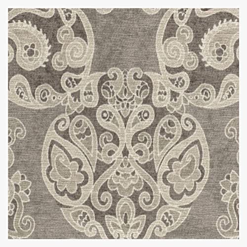 RUGGABLE Disney Traditional Mickey Mouse Washable Rug - Perfect Area Rug for Nursery Playroom Kids Room - Pet &amp; Child Friendly - Stain &amp; Water Resistant - Damask Grey 3&