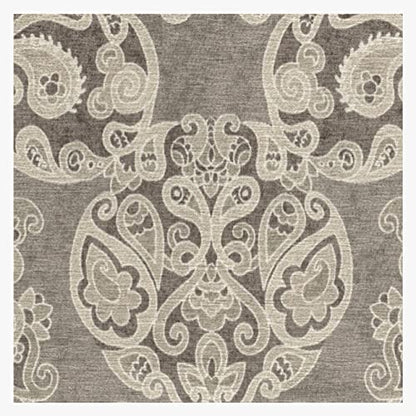RUGGABLE Disney Traditional Mickey Mouse Washable Rug - Perfect Area Rug for Nursery Playroom Kids Room - Pet &amp; Child Friendly - Stain &amp; Water Resistant - Damask Grey 3&