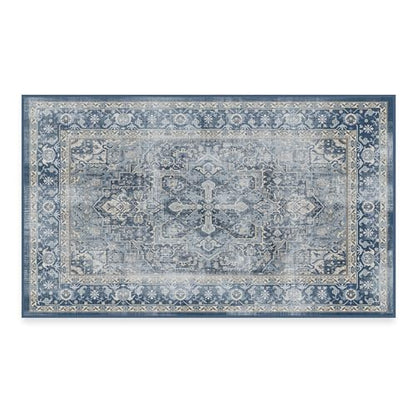 RUGGABLE Kamran Washable Rug - Perfect Vintage Area Rug for Living Room Bedroom Kitchen - Pet &amp; Child Friendly - Stain &amp; Water Resistant - Hazel 5&