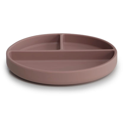 mushie Silicone Suction Plate | BPA-Free Non-Slip Design (Ivory)