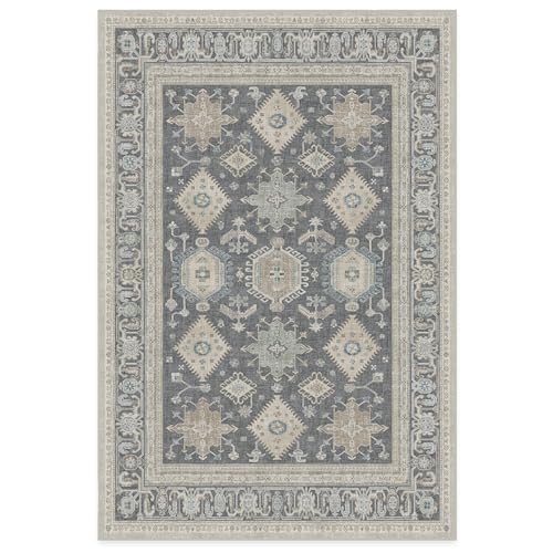 RUGGABLE – Cambria Ruby – Machine Washable Runner Rug – Pet &amp; Child Friendly – Stain &amp; Water Resistant – Non-Slip – 2.5&