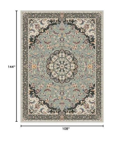 RUGGABLE Sima Washable Rug - Perfect Vintage Area Rug for Living Room Bedroom Kitchen - Pet &amp; Child Friendly - Stain &amp; Water Resistant - Royal Blue 2&