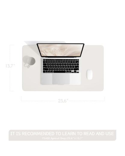 Non-Slip Desk Pad,Mouse Pad,Waterproof PVC Leather Desk Table Protector,Ultra Thin Large Desk Blotter, Easy Clean Laptop Desk Writing Mat for Office Work/Home/Decor(Pink, 23.6&quot; x 13.7&quot;)