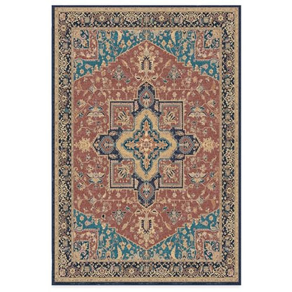 RUGGABLE Maral Heriz Washable Rug - Perfect Vintage Area Rug for Living Room Bedroom Kitchen - Pet &amp; Child Friendly - Stain &amp; Water Resistant - Creme 3&