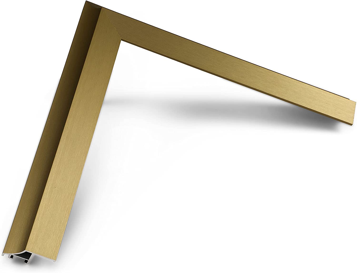 Frame My TV Deco TV Frames Alloy Scoop - Pale Gold Bezel Compatible ONLY with Samsung The Frame TV (55&quot;, Fits 2021-2024 Frame TV)